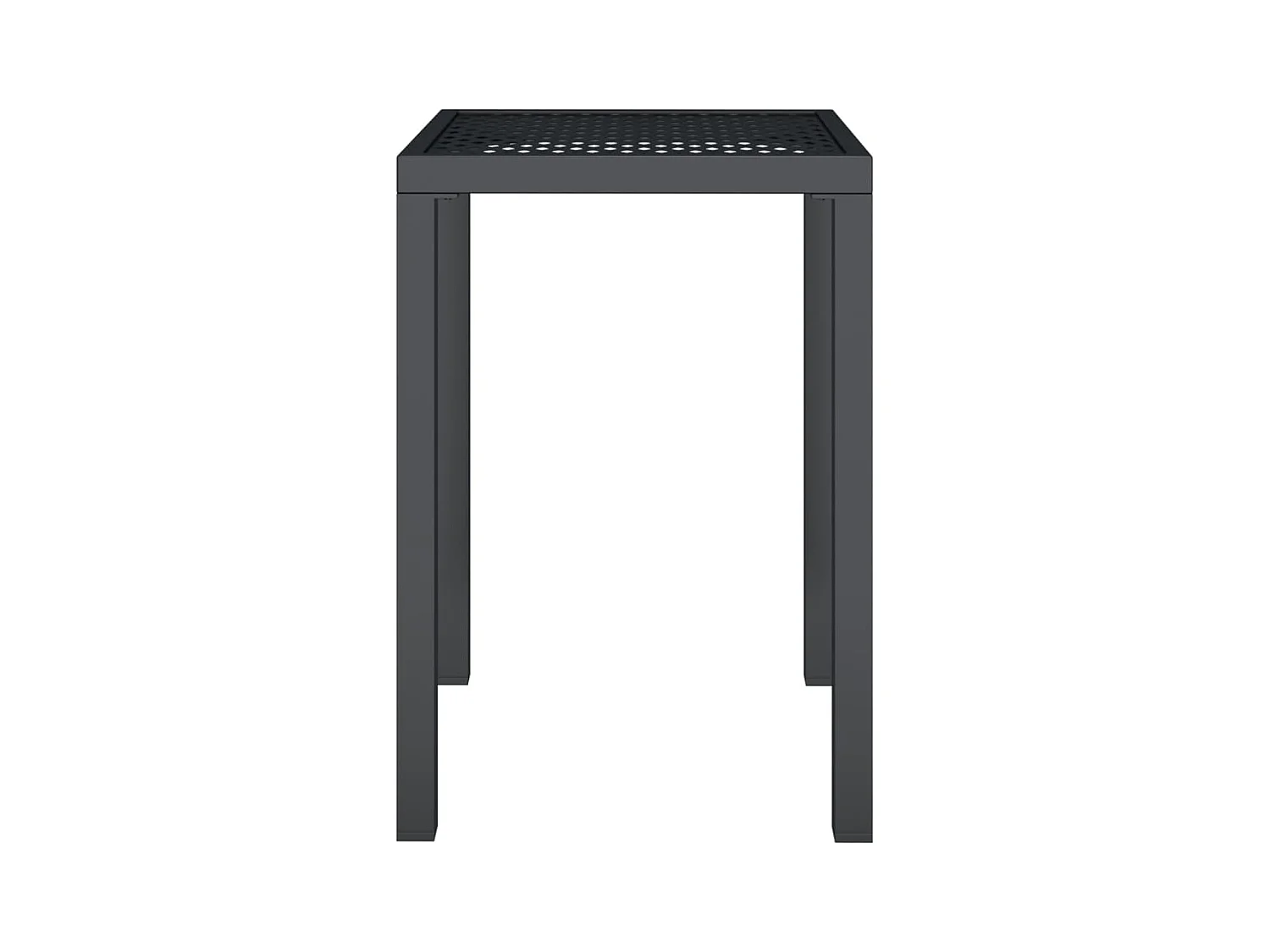 Table de jardin anthracite 50x50x72 cm acier