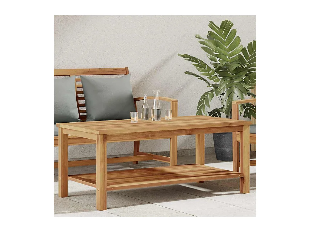 Table basse Marron 110 x 55 x 45 cm Bois de teck solide