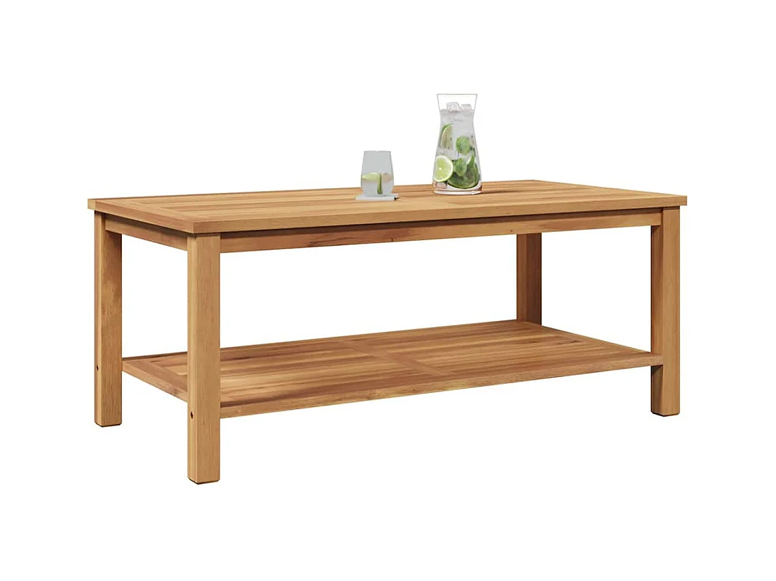 Table basse Marron 110 x 55 x 45 cm Bois de teck solide