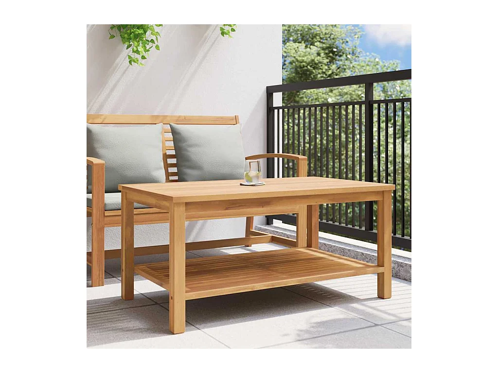 Table basse Marron 110 x 55 x 45 cm Bois de teck solide