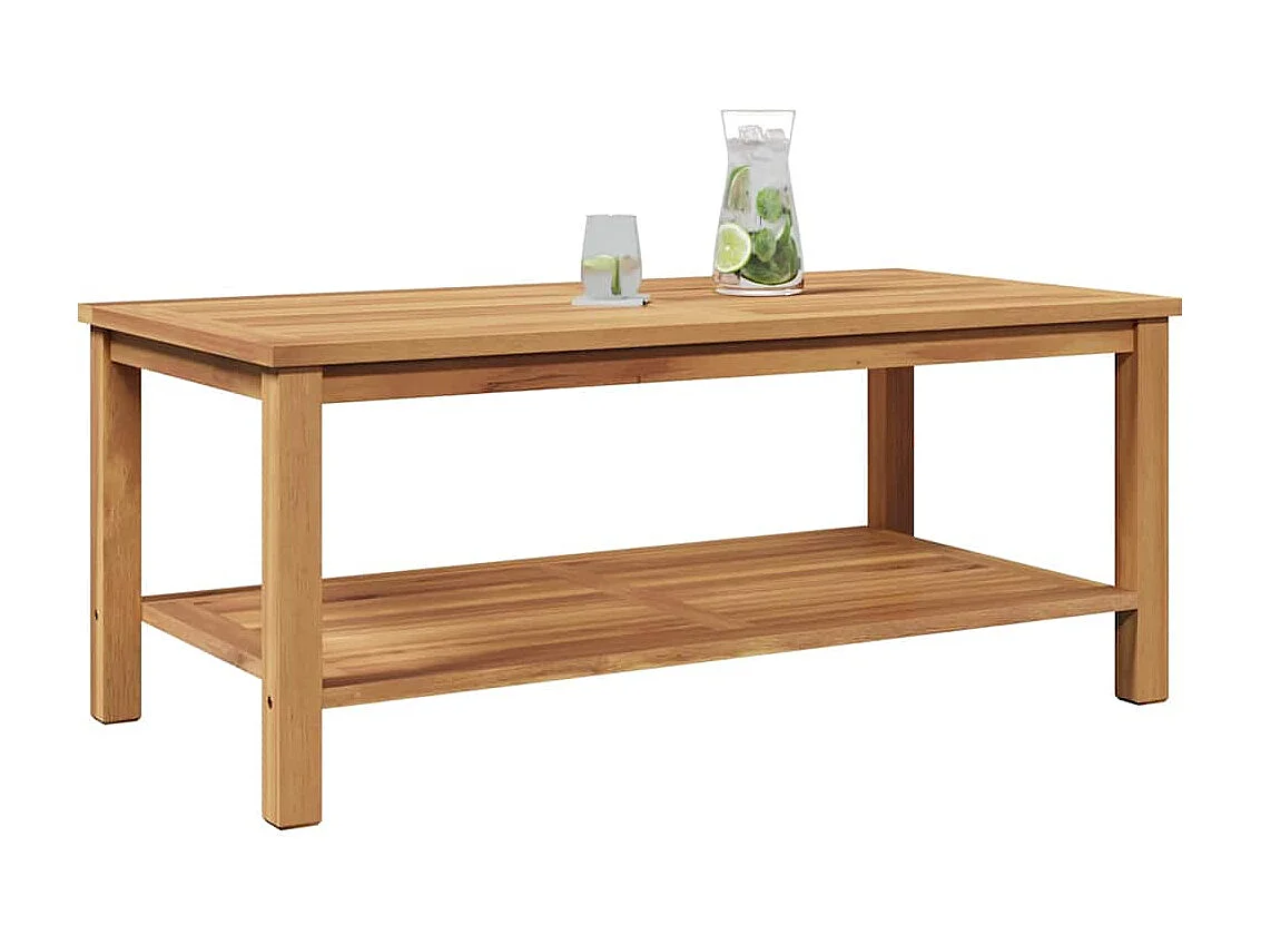 Table basse Marron 110 x 55 x 45 cm Bois de teck solide