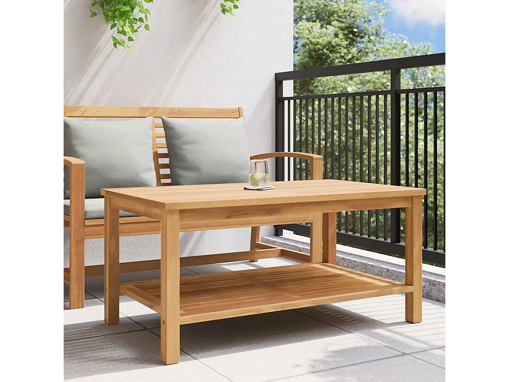 Table basse Marron 110 x 55 x 45 cm Bois de teck solide