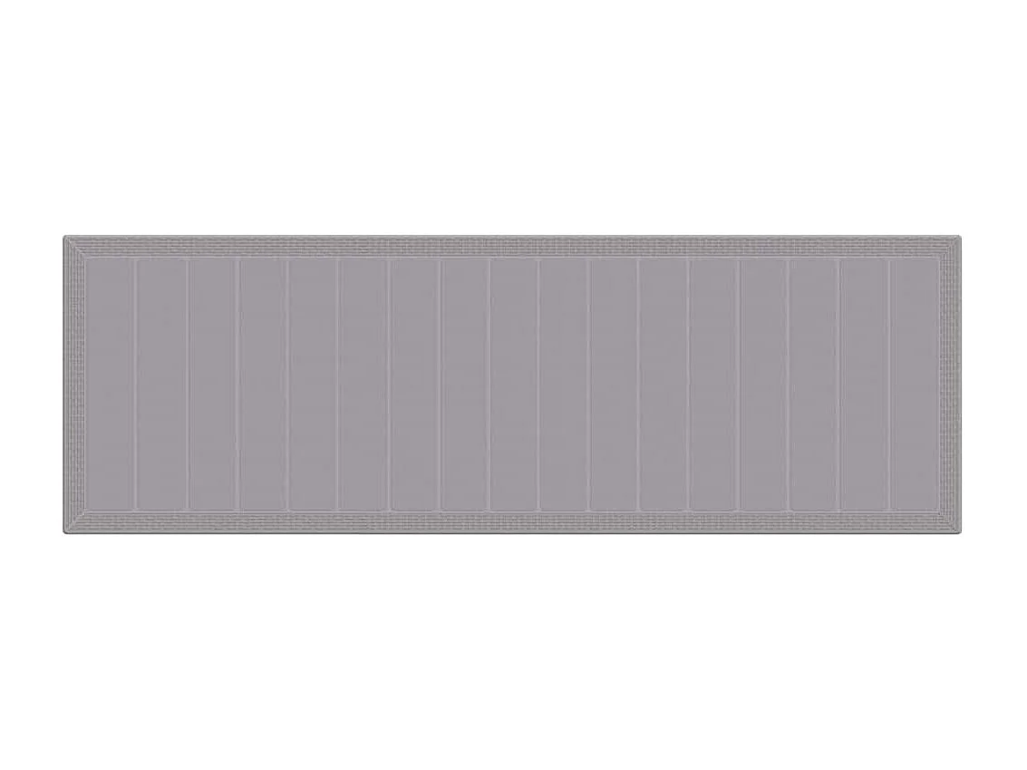 Table de Jardin Gris clair 300 x 100 x 73 cm polyrotin