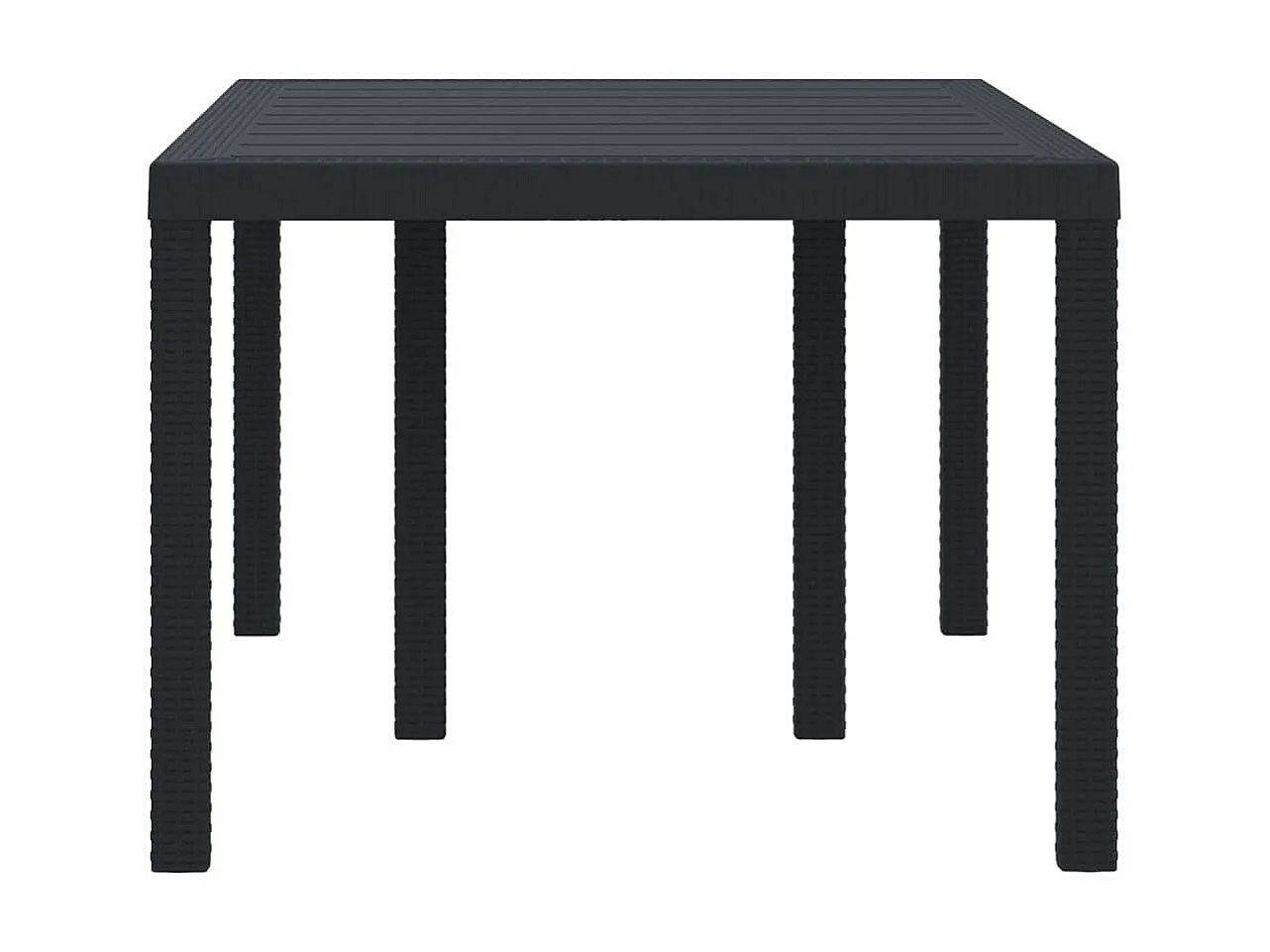 Table de Jardin Anthracite 150 x 100 x 73 cm polyrotin
