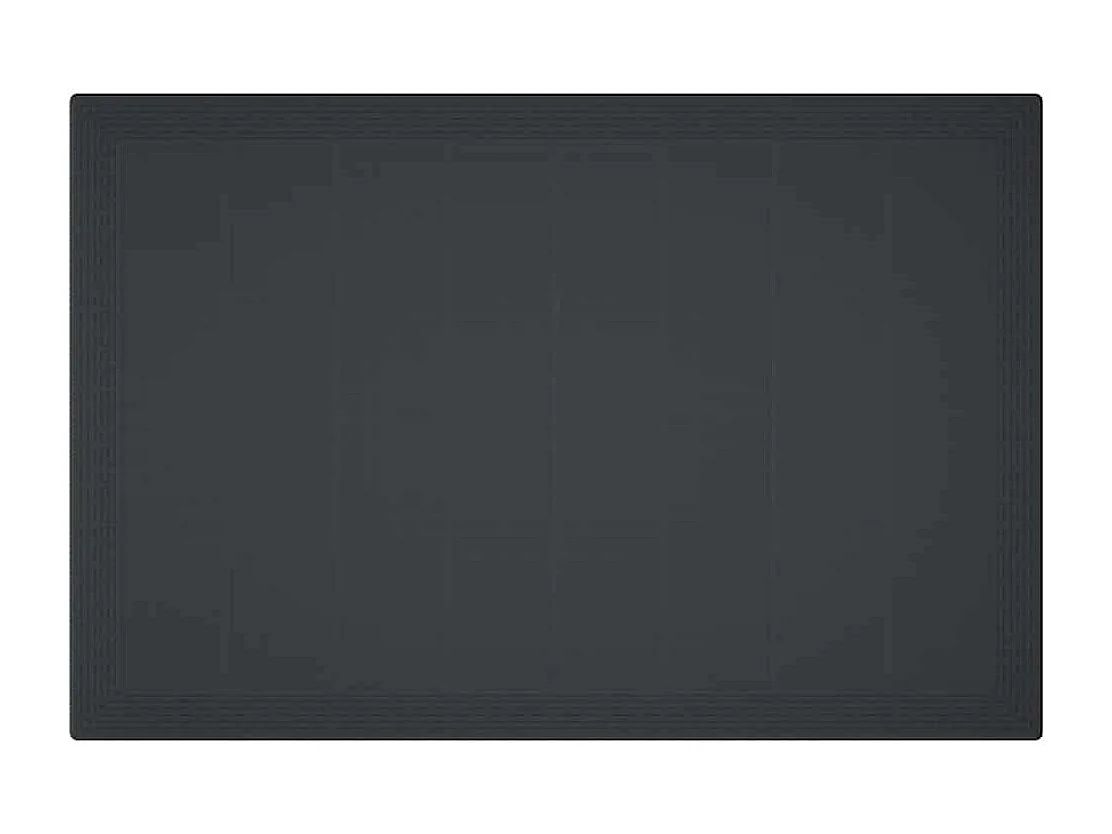 Table de Jardin Anthracite 150 x 100 x 73 cm polyrotin