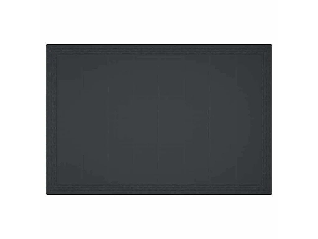 Anthrazit Gartentisch 150 x 100 x 73 cm Polyrattan