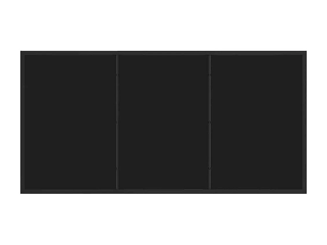 Table de Jardin Noir 140 x 80 x 73 cm Teck massif