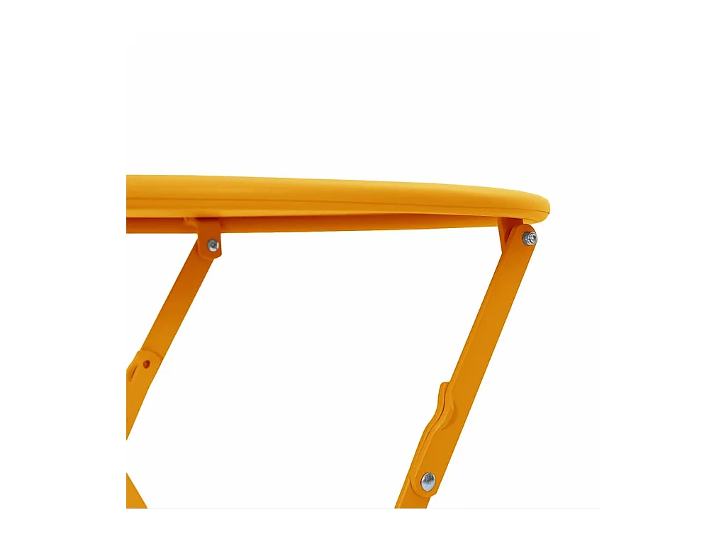 Tavolo da bistrot senape Ø50x71 cm Acciaio verniciato a polvere