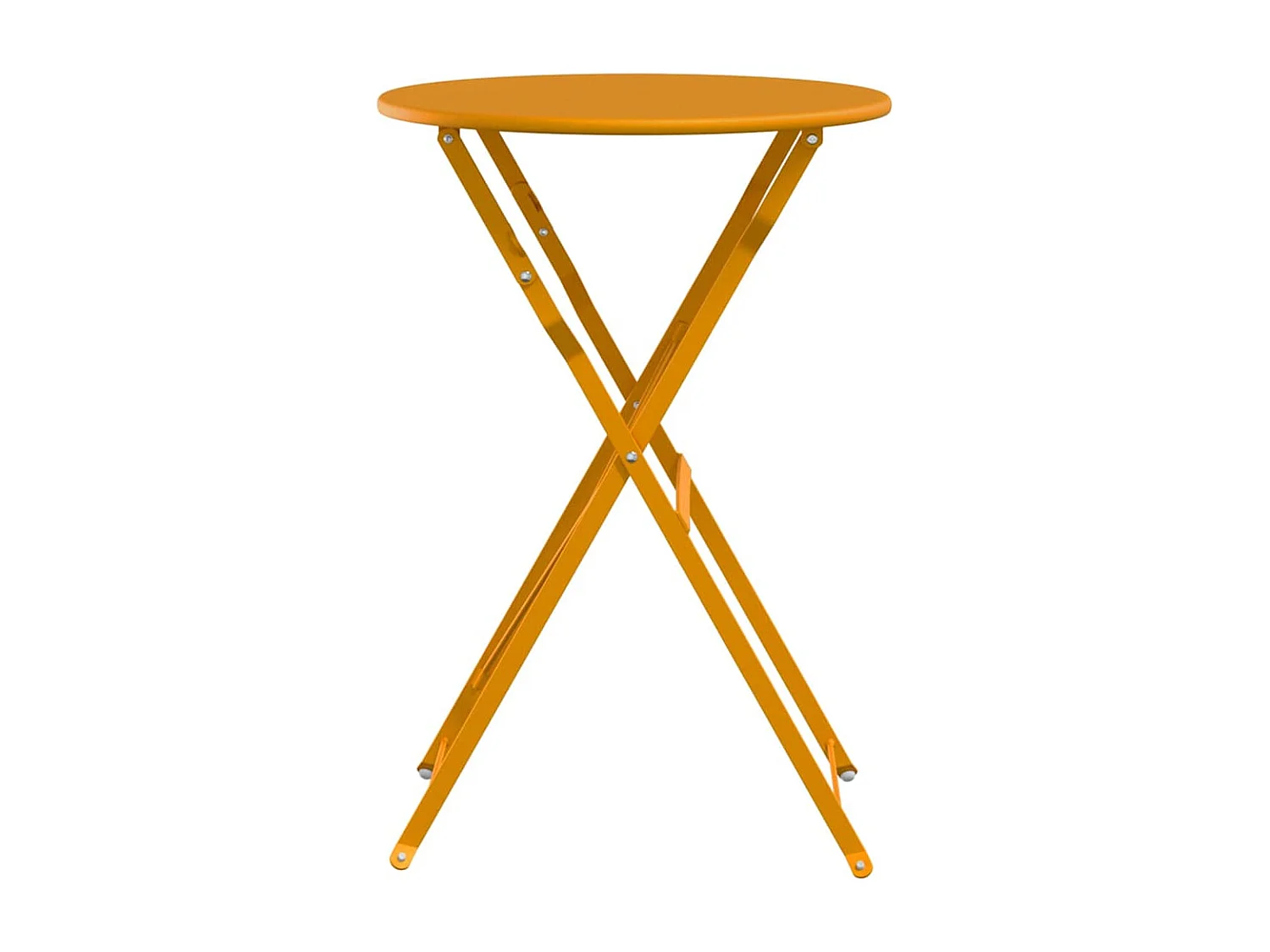 Table bistrot Moutarde Ø50x71 cm Acier revêtu de poudre