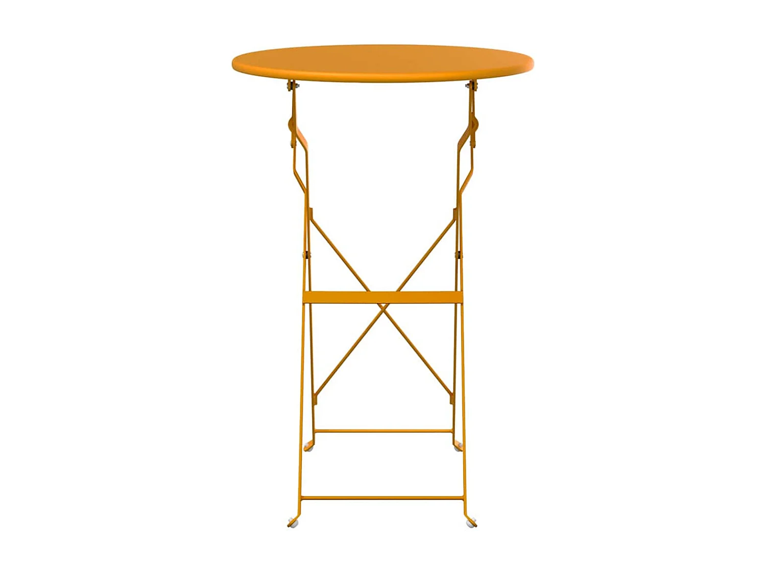 Table bistrot Moutarde Ø50x71 cm Acier revêtu de poudre