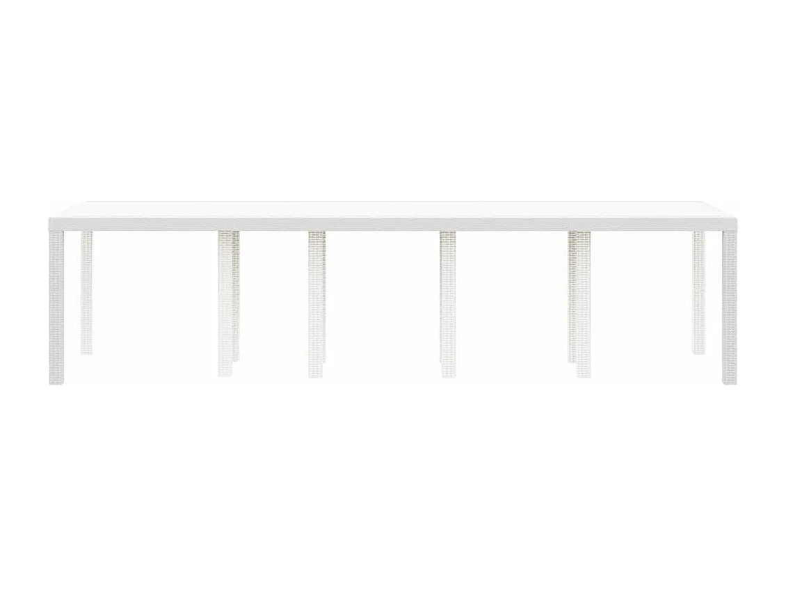 Table de Jardin Blanc 300 x 100 x 73 cm polyrotin