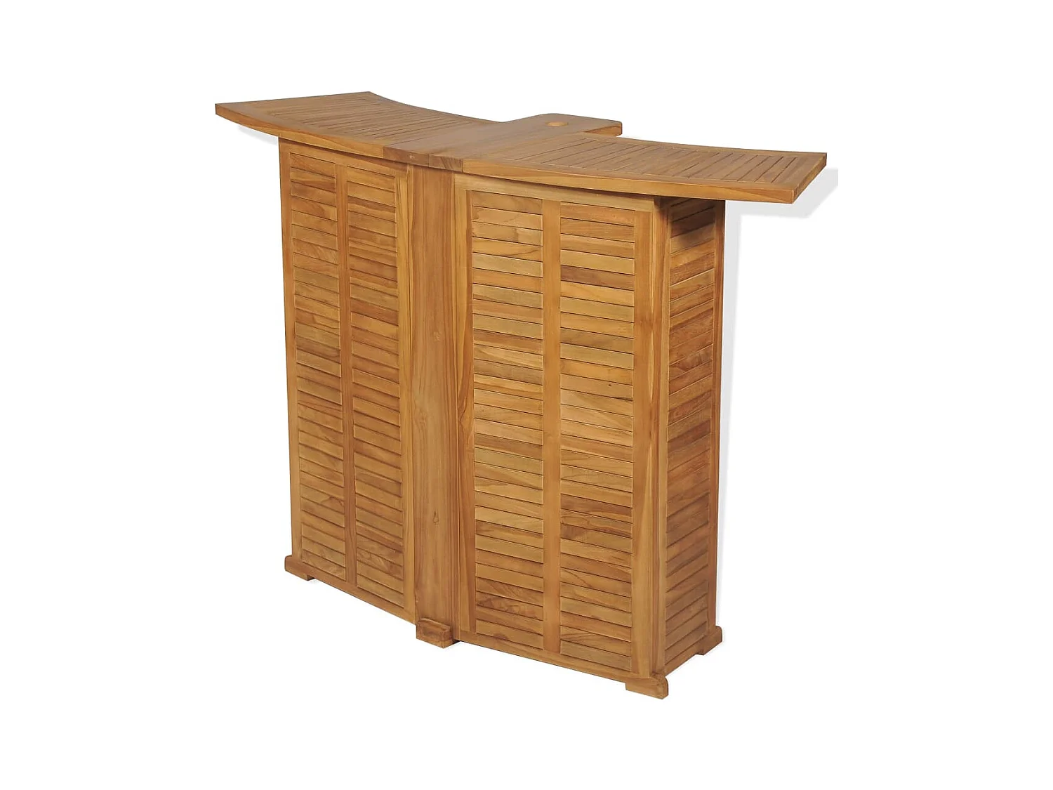 Mesa de bar plegable 155x53x105 cm Madera maciza de teca