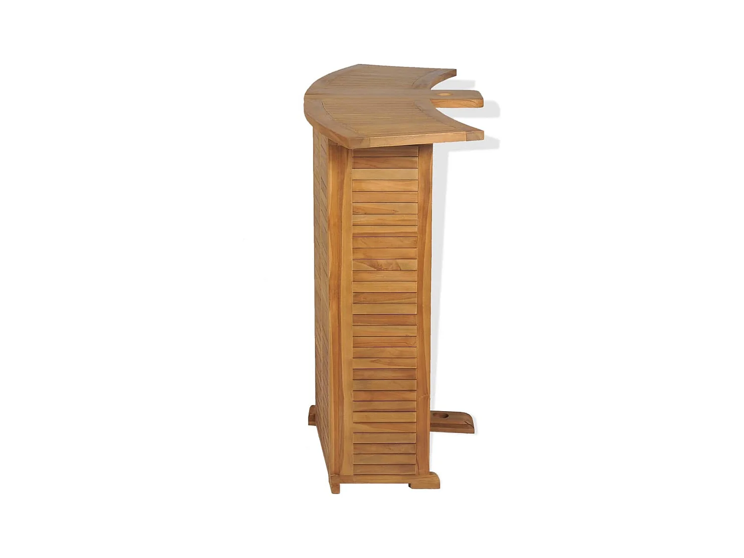 Mesa de bar plegable 155x53x105 cm Madera maciza de teca