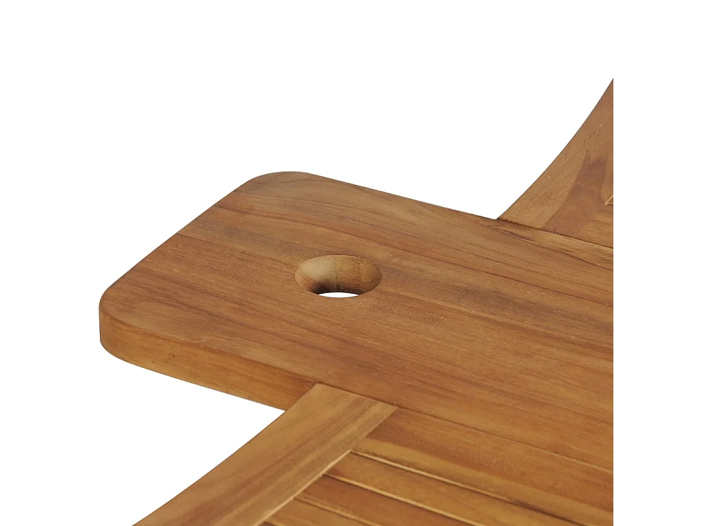 Mesa de bar plegable 155x53x105 cm Madera maciza de teca