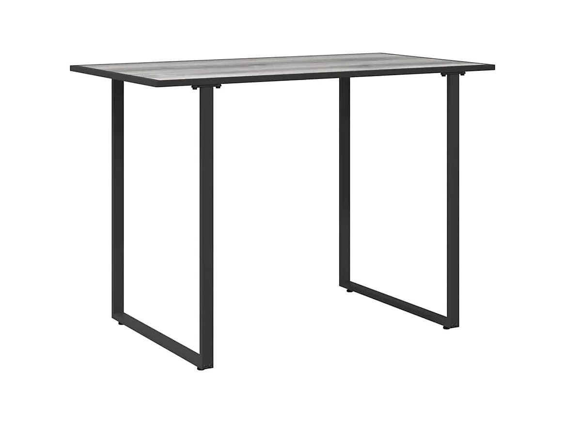 Table de Jardin Gris 100 x 55 x 70 cm Acier et DPC