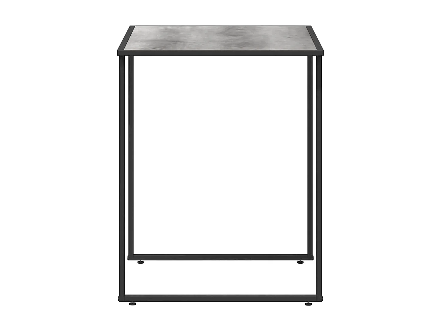 Table de Jardin Gris 100 x 55 x 70 cm Acier et DPC