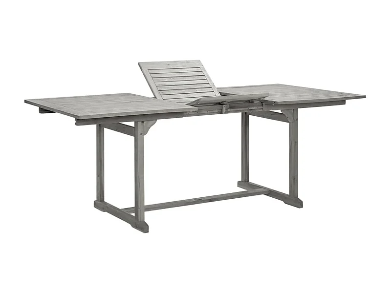 Tuintafel (150-200) x 100 x 75 cm massief acaciahout