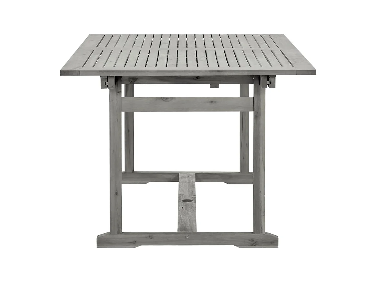 Tuintafel (150-200) x 100 x 75 cm massief acaciahout