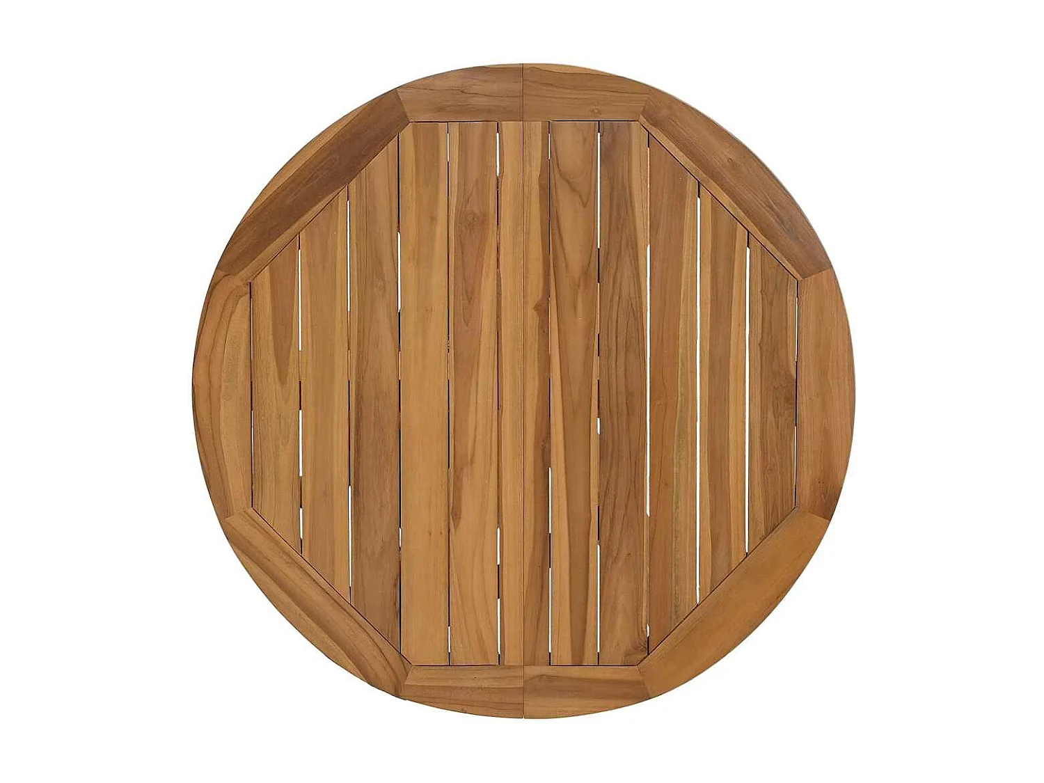 Table de jardin Ø109x74 cm bois de teck solide