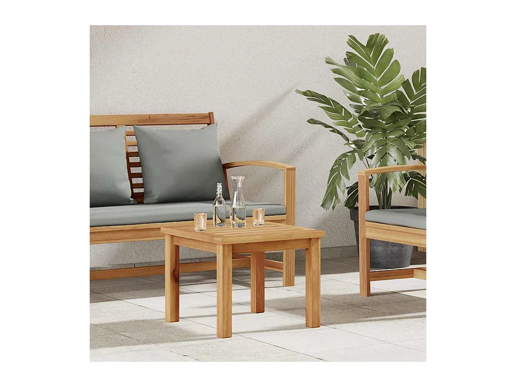 Table basse Marron 45 x 45 x 36 cm Bois de teck solide