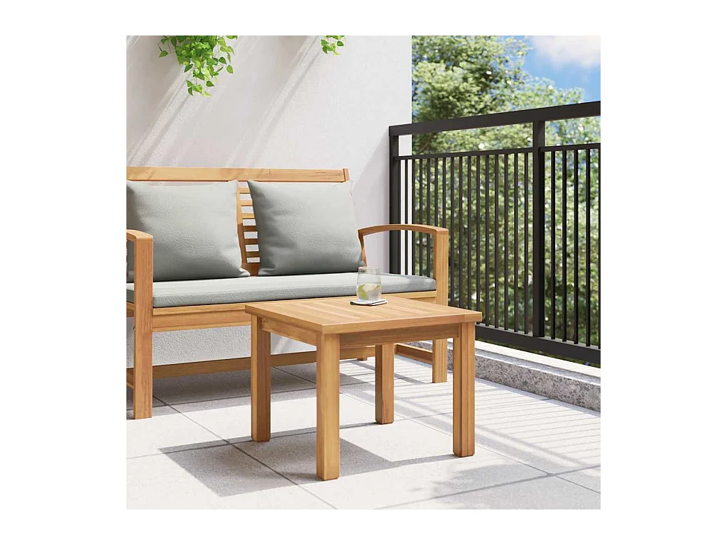 Table basse Marron 45 x 45 x 36 cm Bois de teck solide