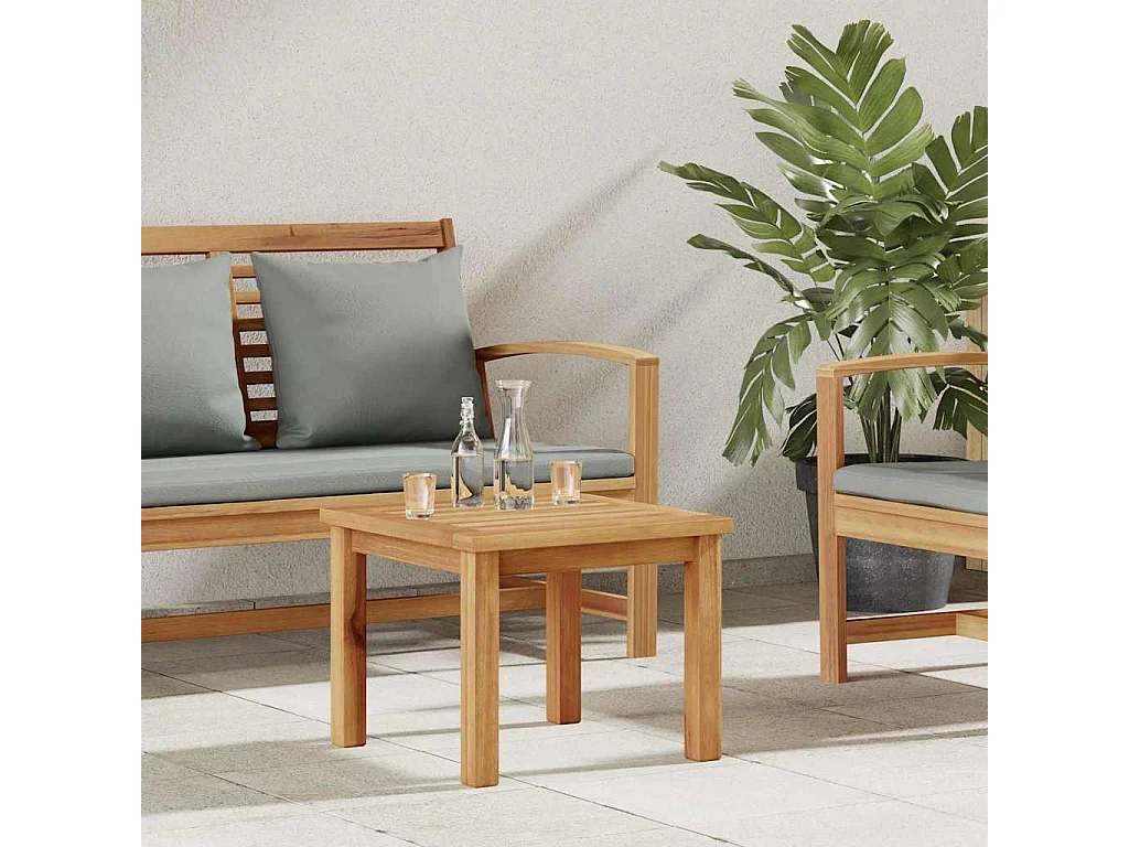 Table basse Marron 45 x 45 x 36 cm Bois de teck solide