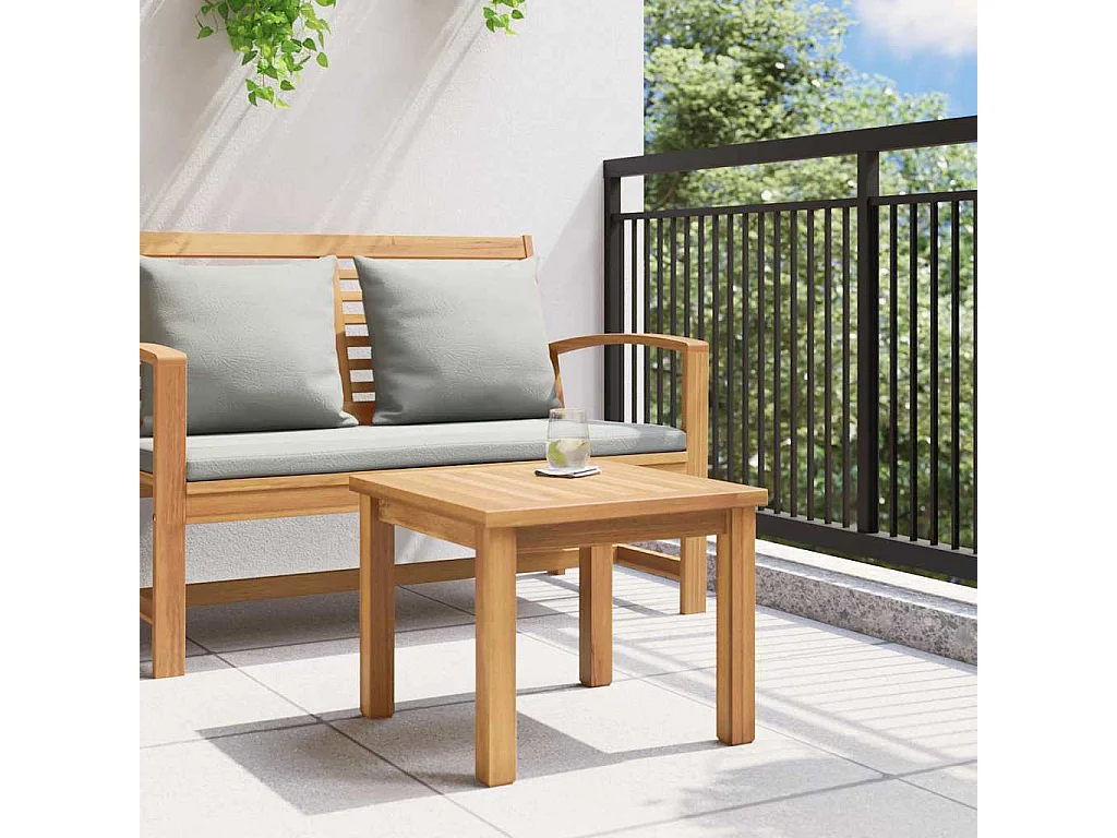 Table basse Marron 45 x 45 x 36 cm Bois de teck solide