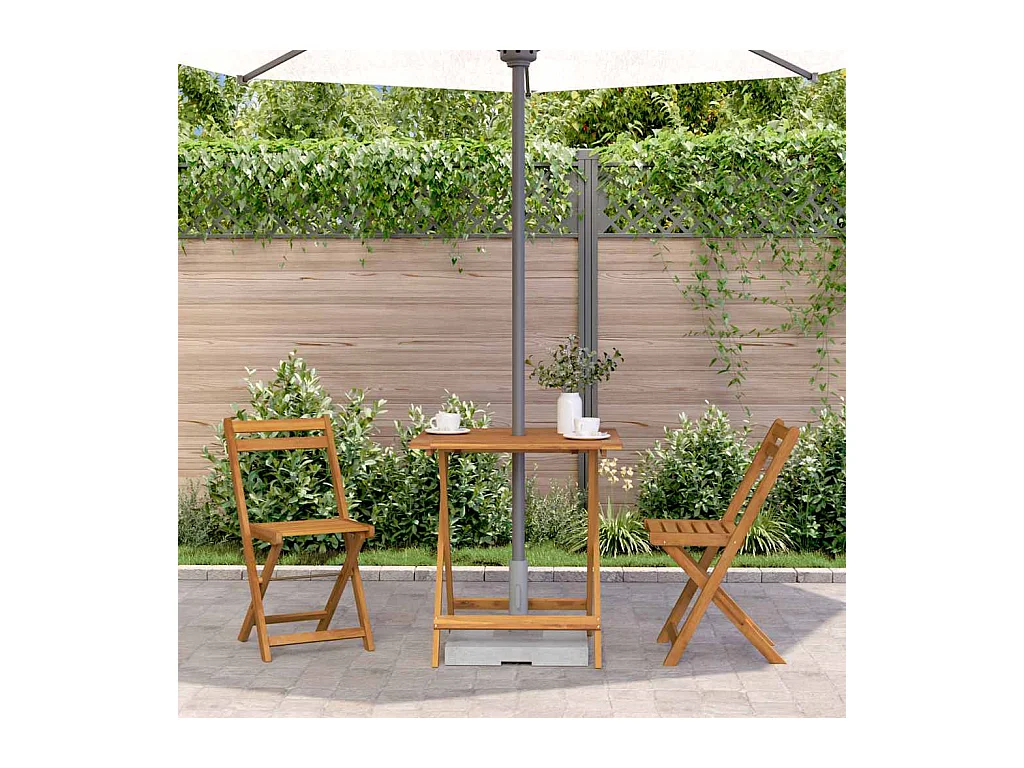 Opvouwbare tuintafel 70x70x75 cm Massief acaciahout