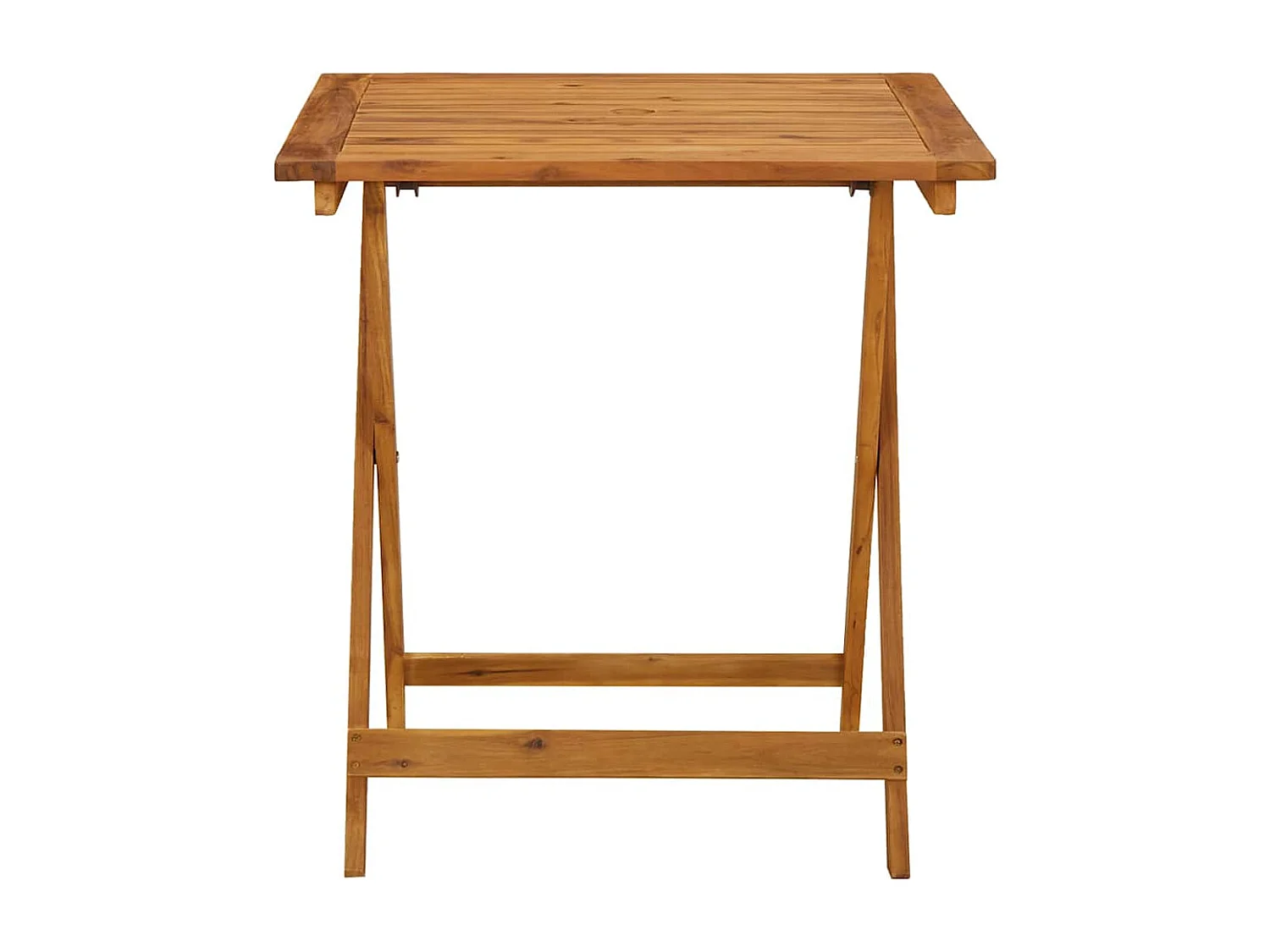 Tavolo da giardino pieghevole 70x70x75 cm Legno massello di acacia