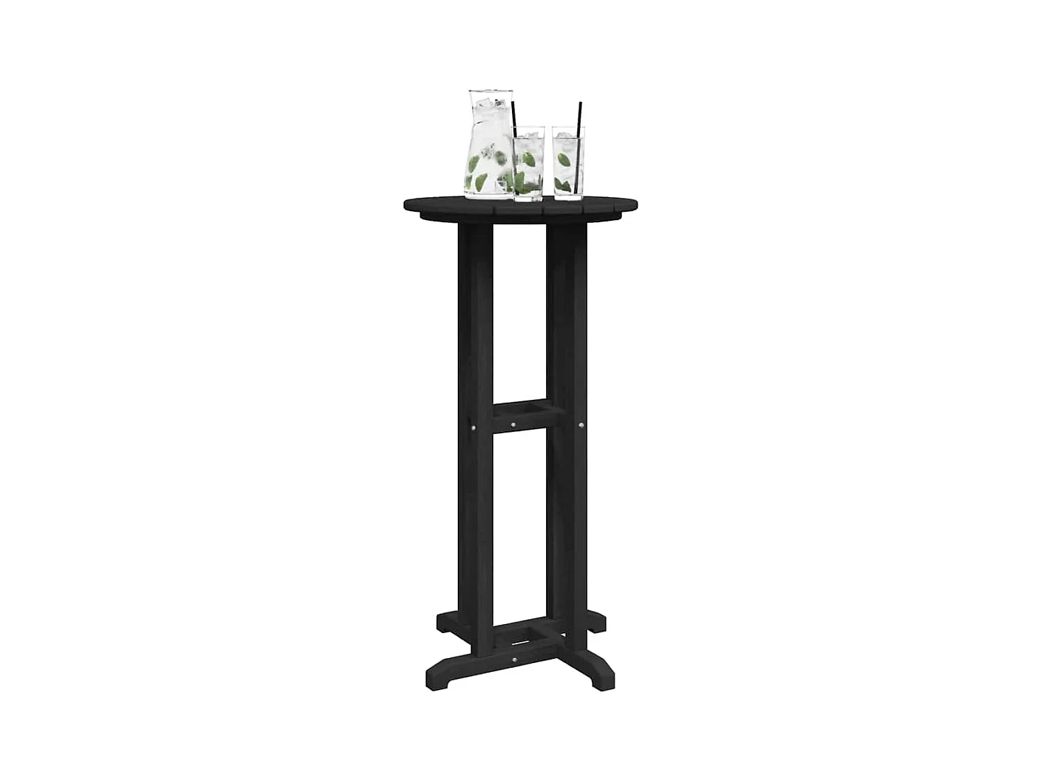 Table de bar Noir 55 x 55 x 107 cm HDPE