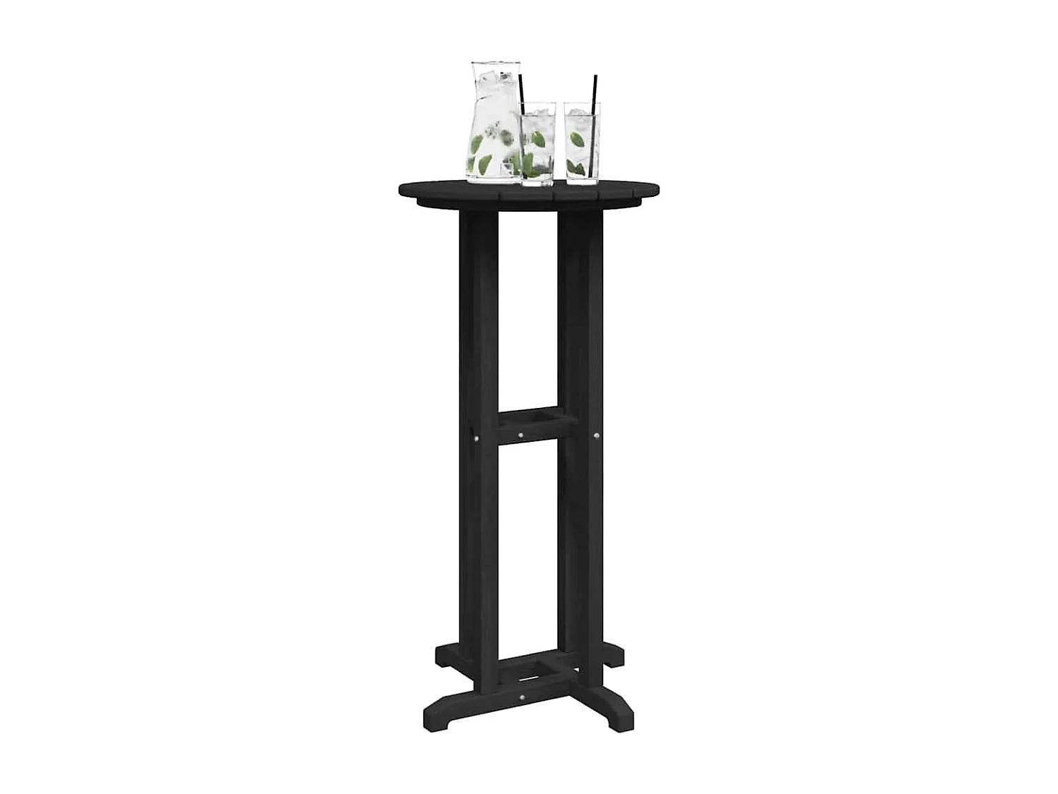 Table de bar Noir 55 x 55 x 107 cm HDPE