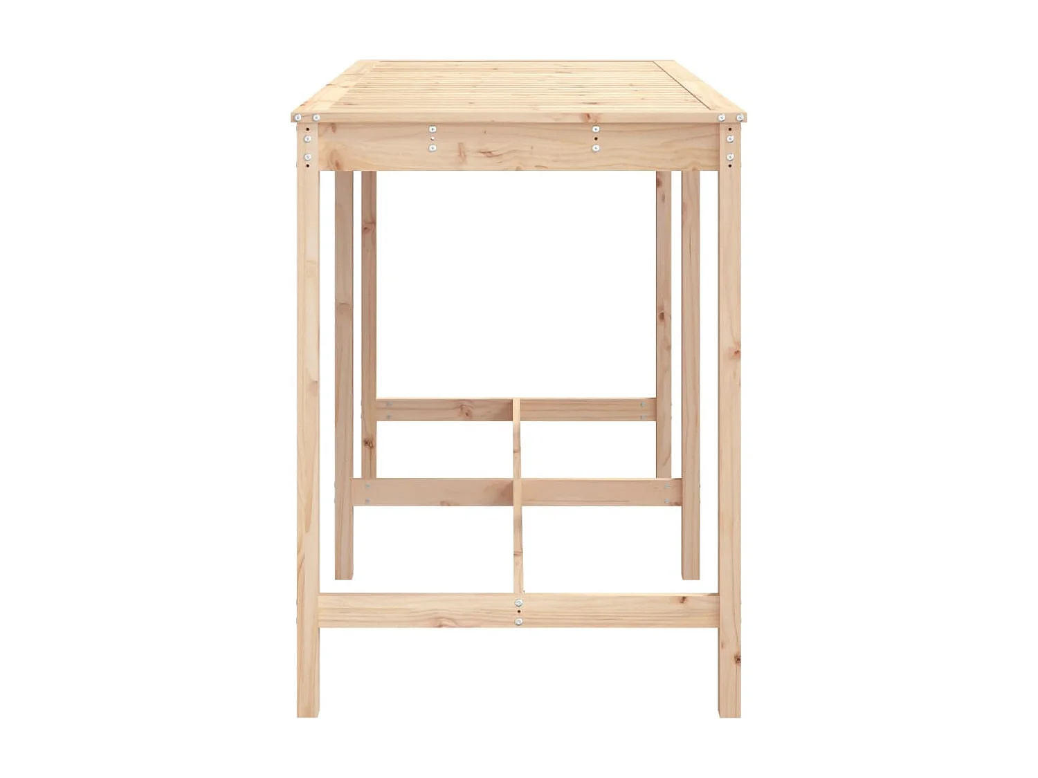 Tavolo da giardino 159,5x82,5x110 cm in legno di pino massello