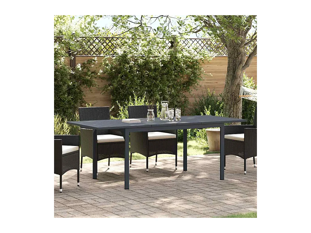 Table d'Extension 2 pcs Anthracite 210 x 90 x 73 cm Acier