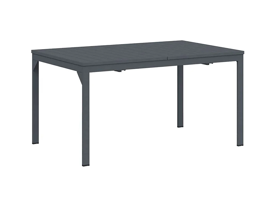 Table d'Extension 2 pcs Anthracite 210 x 90 x 73 cm Acier