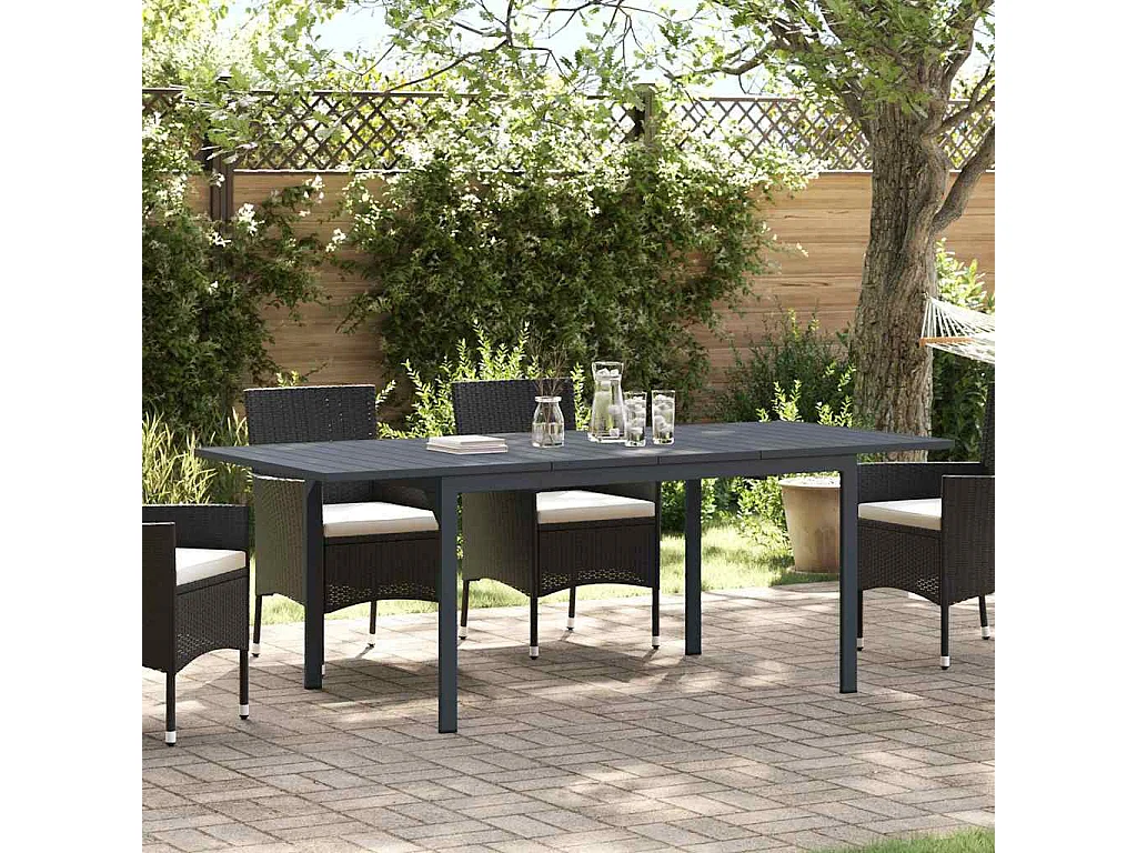 Table d'Extension 2 pcs Anthracite 210 x 90 x 73 cm Acier