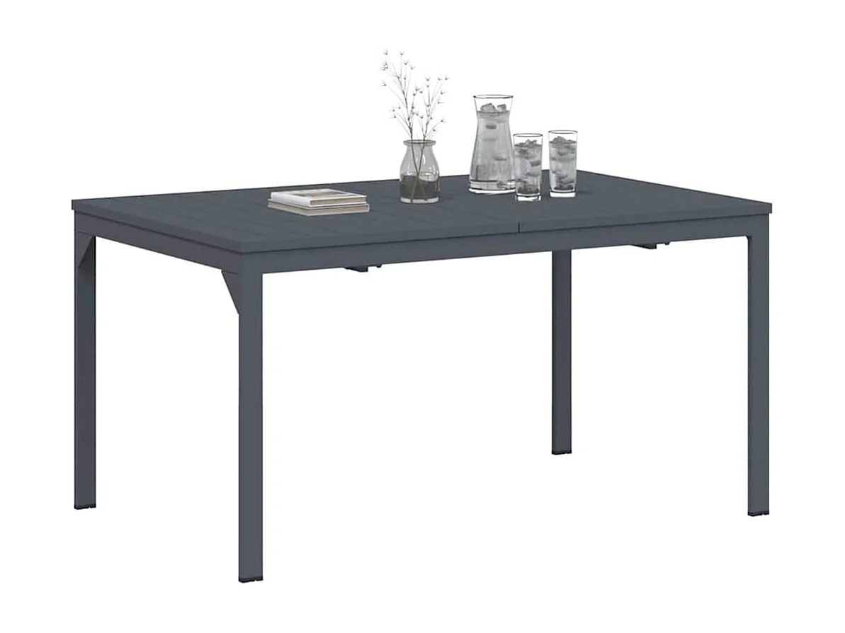 Table d'Extension 2 pcs Anthracite 210 x 90 x 73 cm Acier