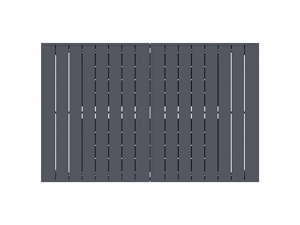 Ausziehtisch 2 Stk. Anthrazit 210 x 90 x 73 cm Stahl