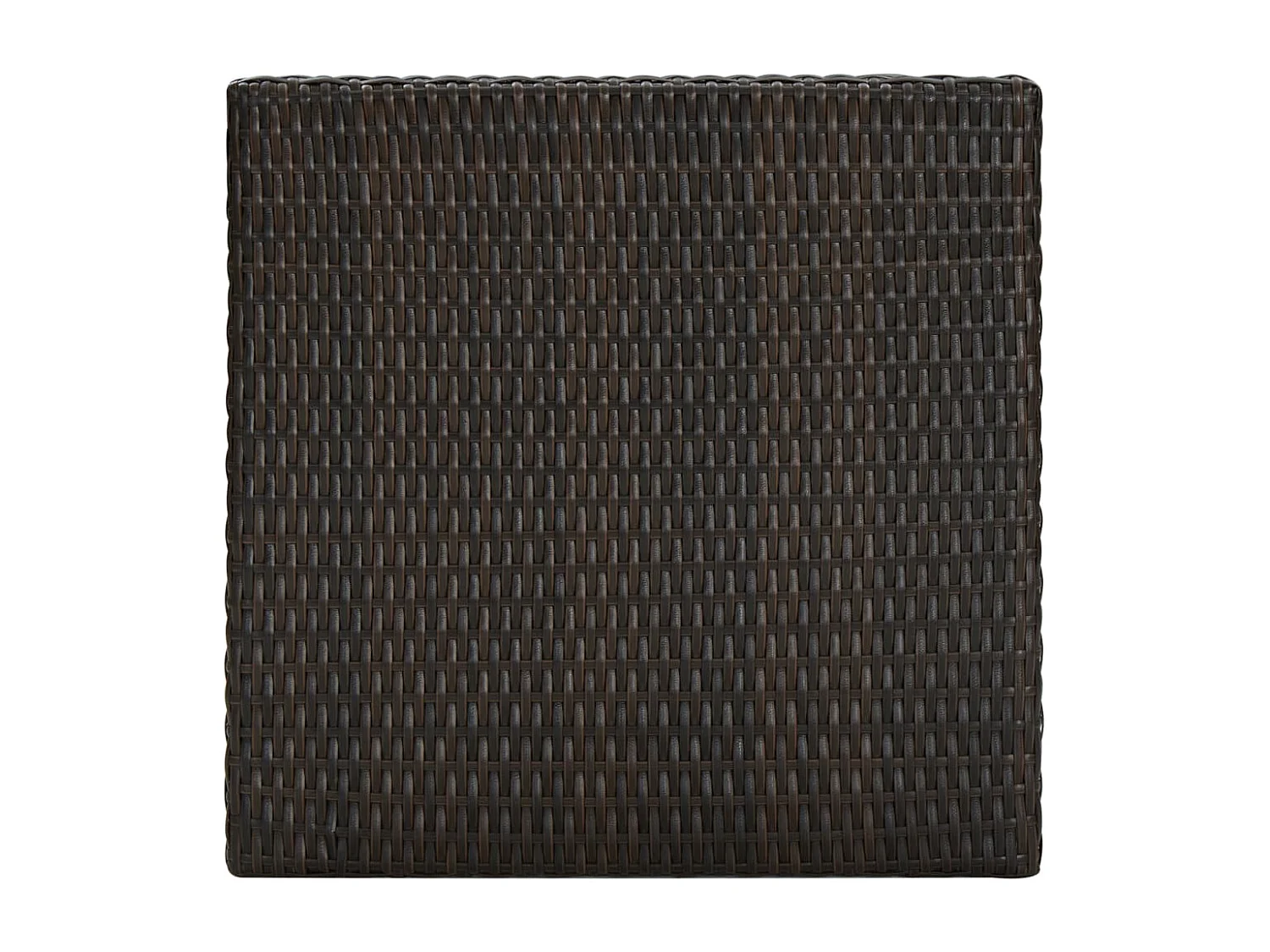 Tavolo da bar da giardino Marrone 60,5x60,5x110,5 cm Resina vimini