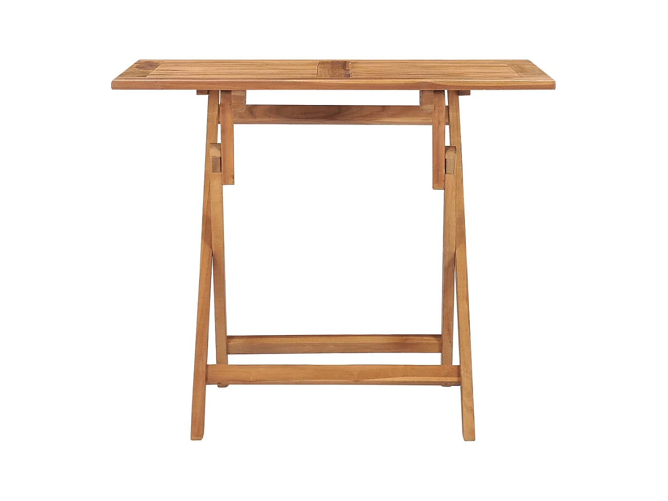Table à dîner pliable de jardin 90x60x75 cm Bois de teck solide