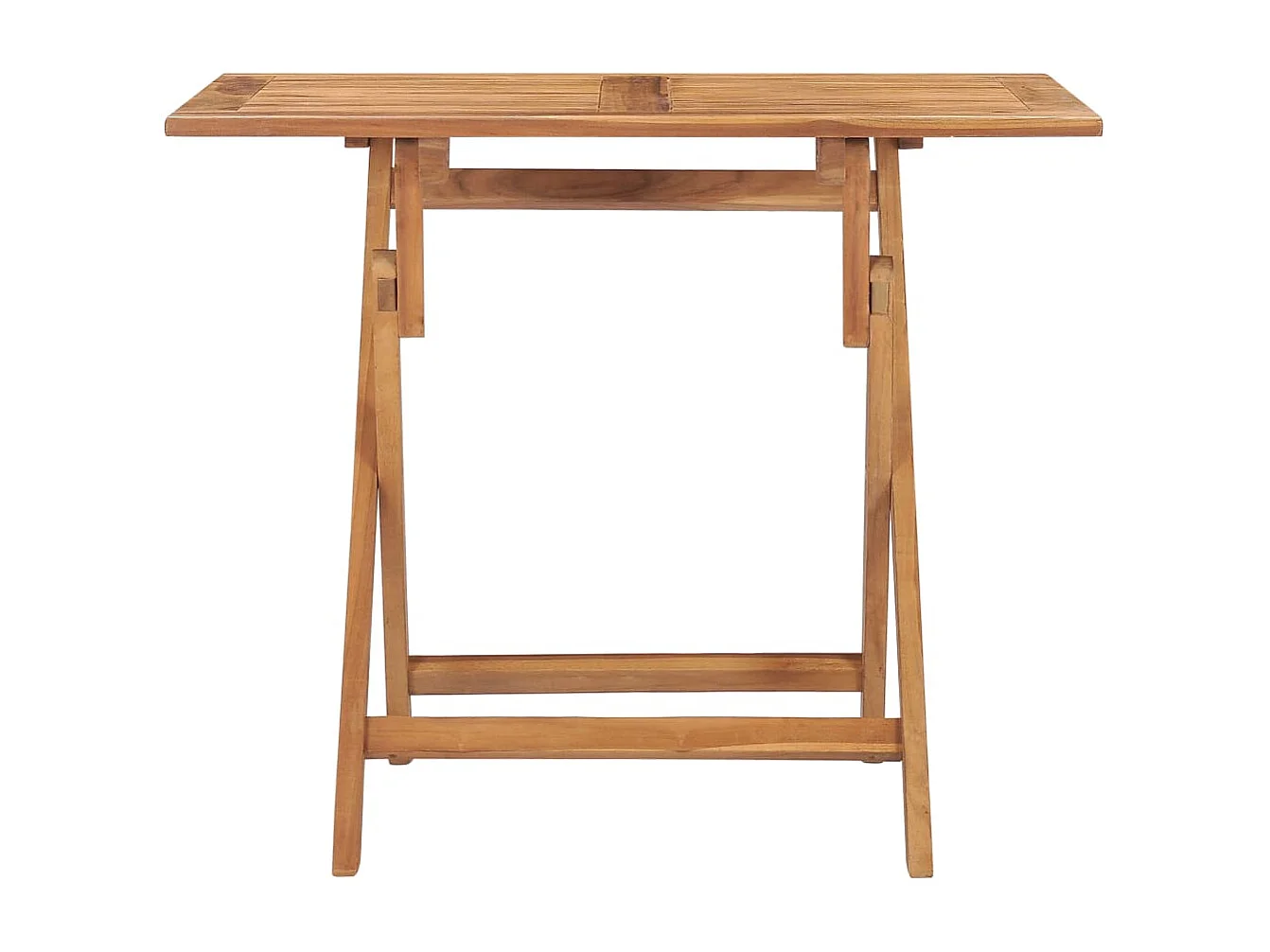 Table à dîner pliable de jardin 90x60x75 cm Bois de teck solide