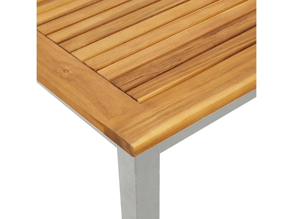 Tables de jardin Naturel et gris 45 x 45 x 38 cm