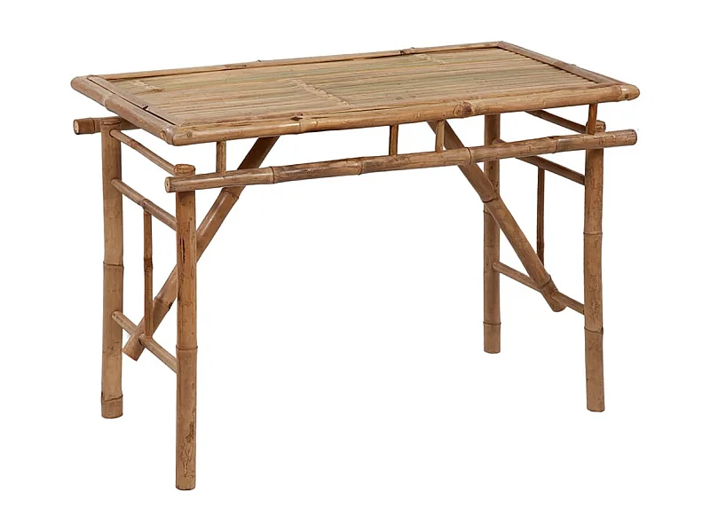 Table de jardin pliable 115x50x75 cm Bambou