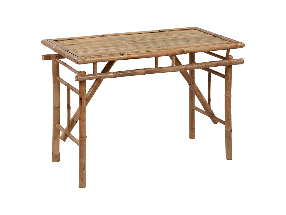 Table de jardin pliable 115x50x75 cm Bambou