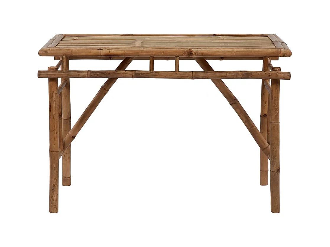 Table de jardin pliable 115x50x75 cm Bambou