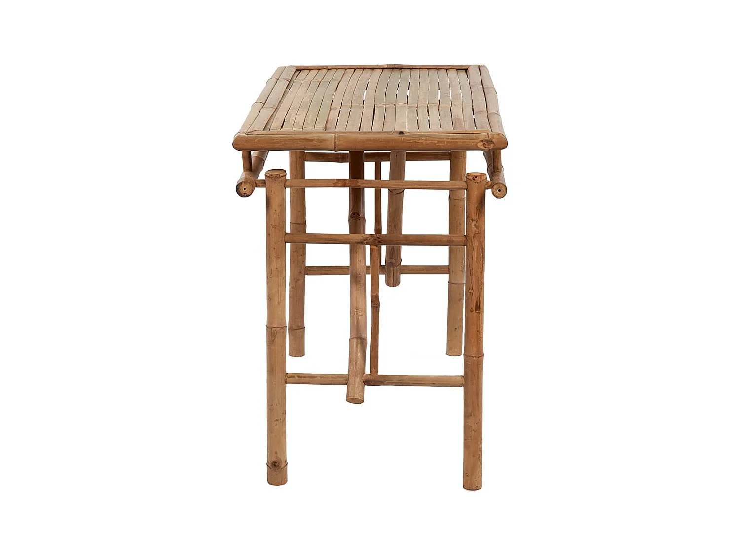 Table de jardin pliable 115x50x75 cm Bambou