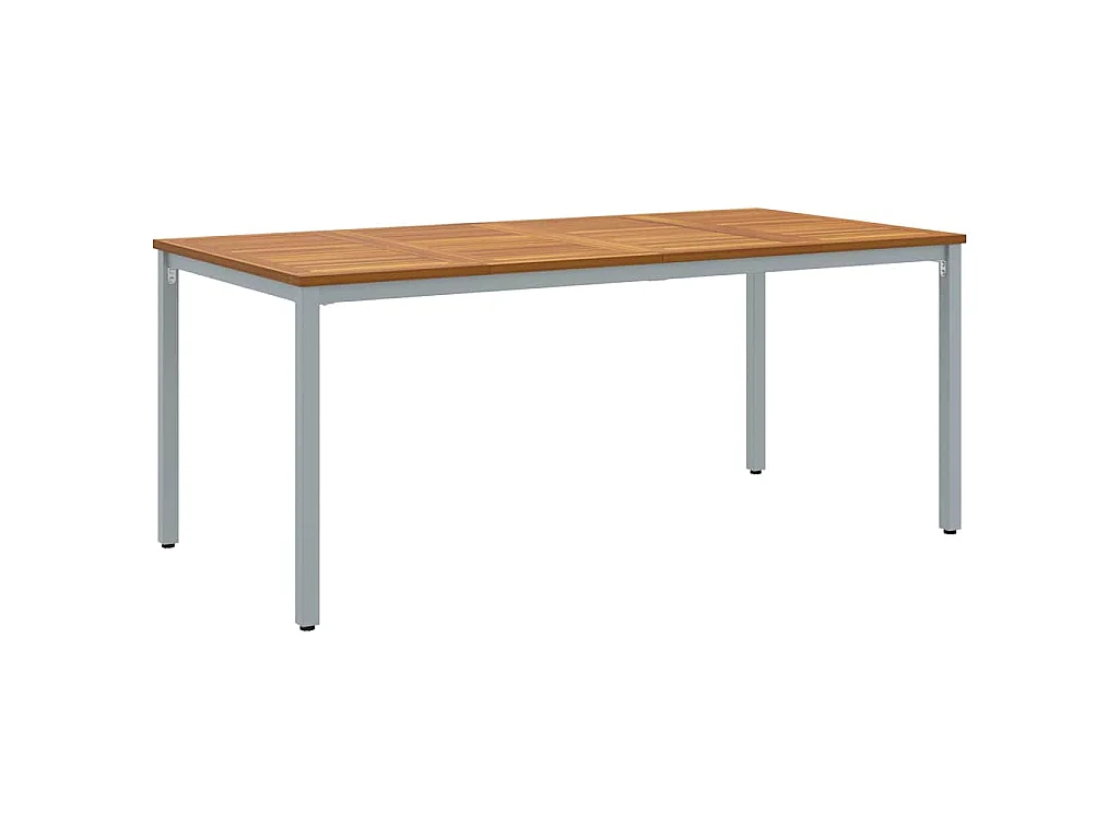 Juego de comedor de jardín de 5 piezas en gris y marrón