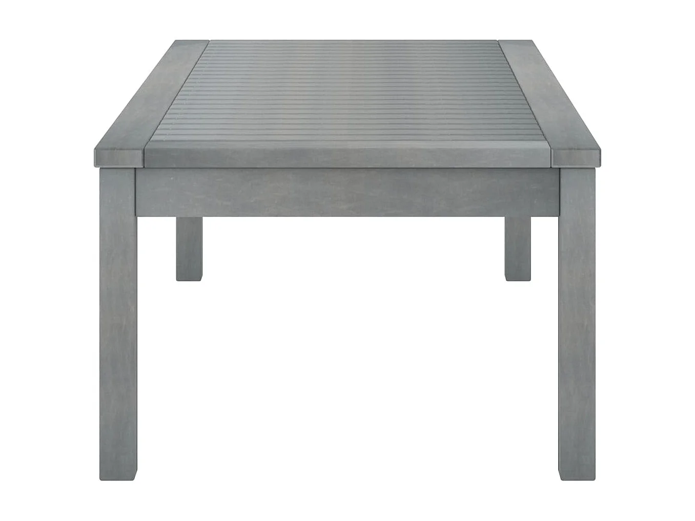Tavolino da caffè 100x50x33 cm Grigio Legno massello di acacia