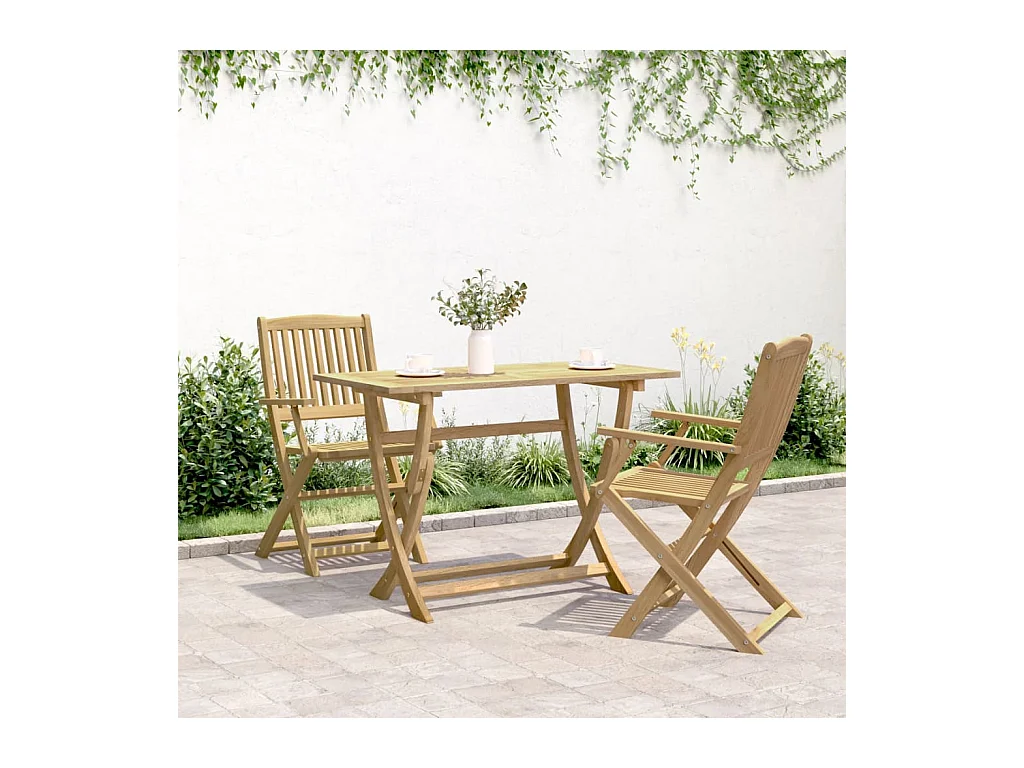Opvouwbare tuintafel 110x55x75 cm massief acaciahout