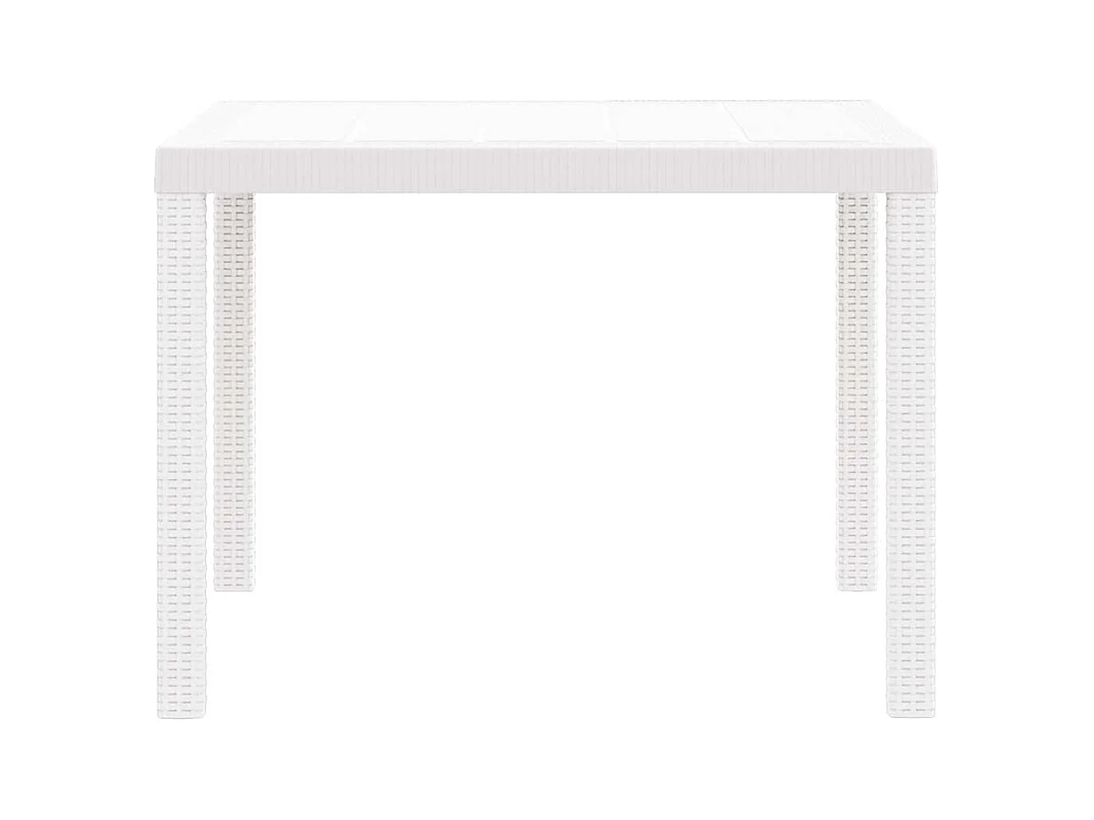 Table de Jardin Blanc 100 x 100 x 73 cm polyrotin
