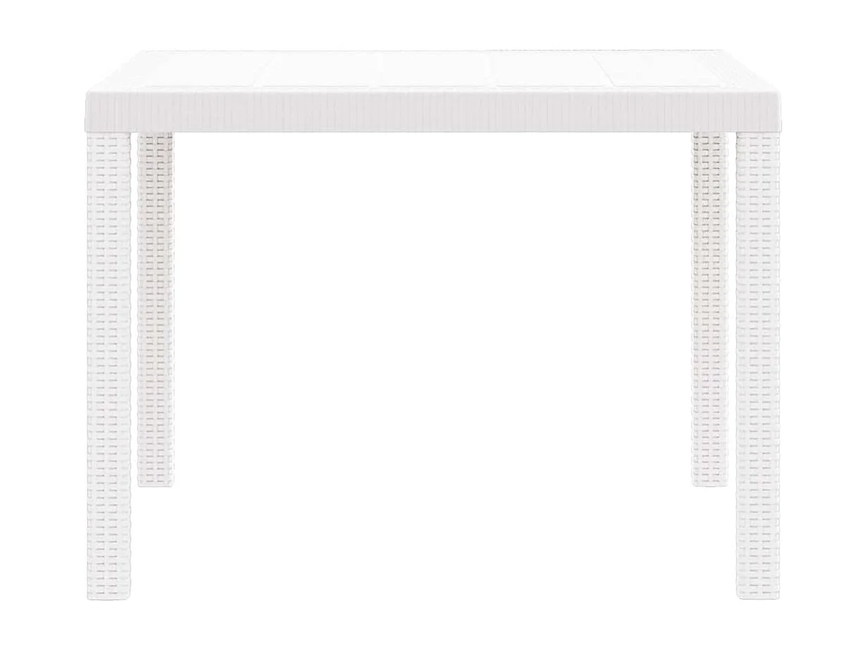 Table de Jardin Blanc 100 x 100 x 73 cm polyrotin